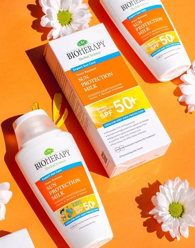 BIOHERAPY SUN PROTECTION MILK SPF 50+, 150 ML