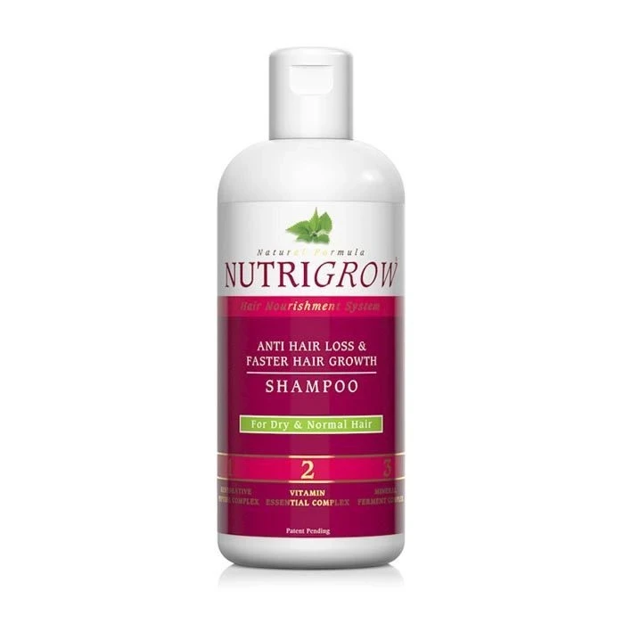 NUTRIGROW ANTI HAIR LOSS& FASTER HAIR GROWTH SHAMPOO FOR DRY&NORMAL HAIR, 300mL.